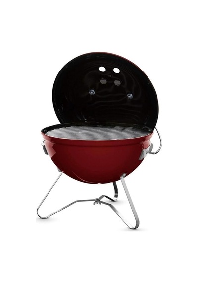 Weber Smokey Joe Premium 37 Cm Crimson Kırmızı Tuck-n-carry Kapak Kilidi Portatif Kettle-124 Siyah