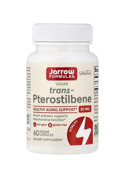 Jarrow Formulas, Vegan Trans-pterostilbene, 50 Mg, 60 Veggie Capsules