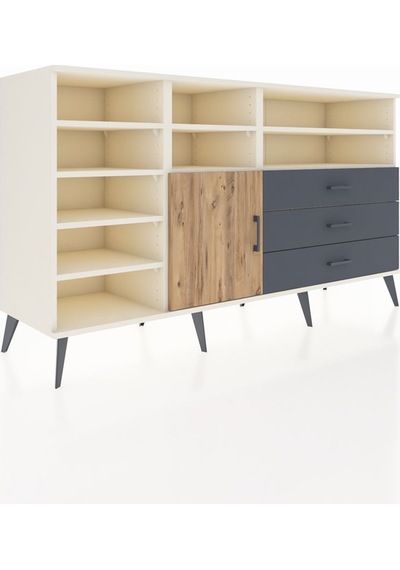 Kronos Konsol 8 Raflı 3 Çekmeceli Tek Kapaklı 176x59x99 Aytaşı-ç Aytaşı-çam/antrasit Kronos Konsol 8 Raflı 3 Çekmeceli Tek Kapaklı 176x59x99 Aytaşı-ç Aytaşı-çam/antrasit