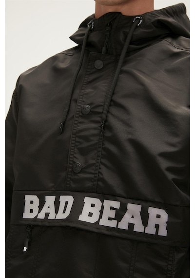 Bad Bear Hurricane Windbreaker Siyah Kanguru Cep Erkek Rüzgarlık-siyah Siyah