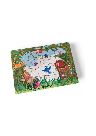 Kuşlar 16 Parça Eğitici Öğretici Ahşap Çocuk Puzzle Yapboz Bebek Çocuk Oyuncak