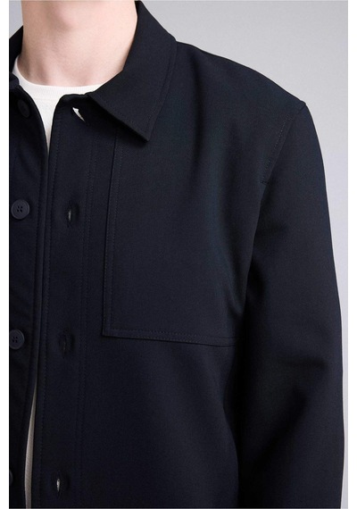 Defacto Regular Fıt Polo Yaka Astarlı Blazer Ceket G6393ax26spnv86 Lacivert-nv86