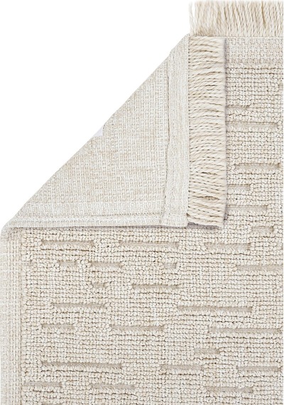 Cool Halı Mirage Bej Kilim Halı Çizgili Bukle Kaymaz Yumuşak Salon Oturma Odası İnce Yazlık Kilim