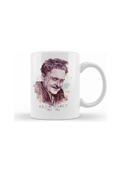 Nazım Hikmet Kupa Bardak Porselen Karışık