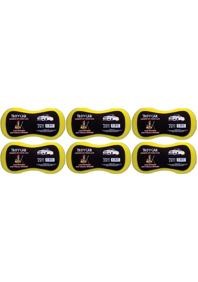 Troycar Oto Yıkama Süngeri 6 Adet