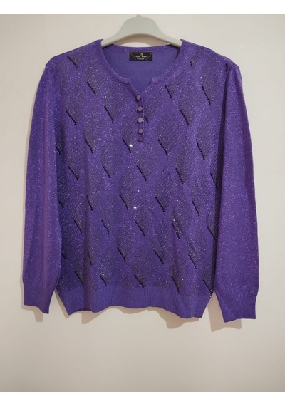 Anne Moda Ankara Üstün Kalite, Standart Beden, Kapri Kollu, Pamuk-akrilik Karışımı, Şık, Triko Kazak/bluz Mor Anne Moda Ankara Üstün Kalite, Standart Beden, Kapri Kollu, Pamuk-akrilik Karışımı, Şık, Triko Kazak/bluz Mor