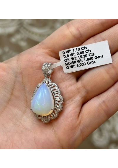 Allahverdi Türkmen Opal Elmas Kolye Ucu 096