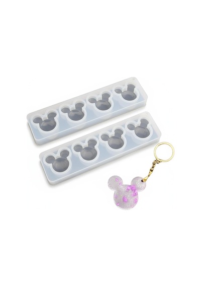 4 Lü Mickey Anahtarlık Kalıbı