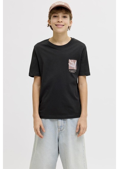 Jack & Jones Junior Jack&jones Junıor Erkek Çocuk Tişört 12298353 Siyah