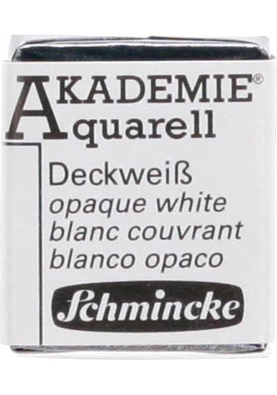 Schmincke Akademie Aquarell Yarım Tablet Sulu Boya 111 Opaque White