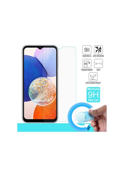 Microsonic Samsung Galaxy Uyumlu A14 Nano Glass Cam Ekran Koruyucu