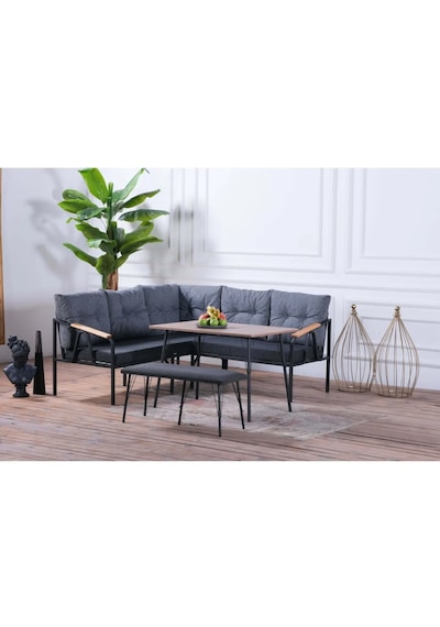 Pimango Pi Angel Masalı ve Puflu Bahçe Köşe Takımı 180 x 180 CM Diğer