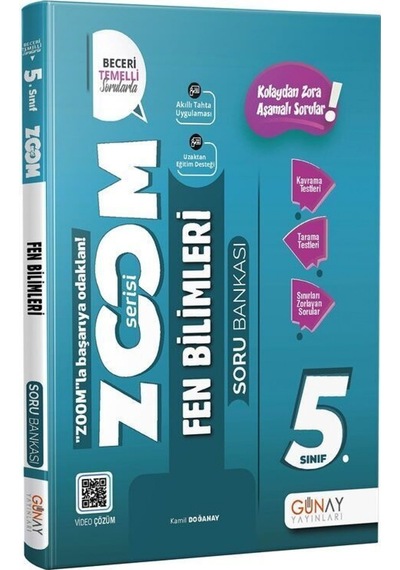 5. Sınıf Zoom Serisi Fen Bilimleri Soru Bankası  -  Gökçen Göksu  -  Günay Yayıncılık