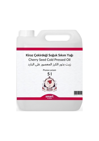 Kiraz Çekirdeği Soğuk Sıkım Yağı Prunus Avium 5 Litre 5 L