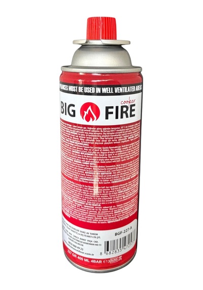 Big Fire Power 227gr. Valfli Gaz Kartuş Çok Renkli