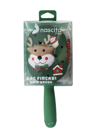 Nascita Twistlo Christmas Saç Fırçası Yeşil - 76