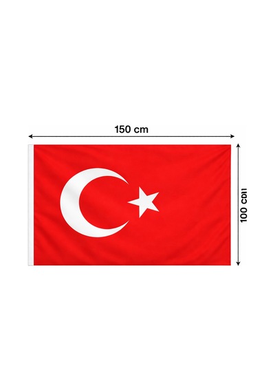 100x150 Cm Alpaka Kumaş Türk Bayrağı Büyük Boy Dayanıklı Bayrak İç Ve Dış Mekan Kullanımı Tek Ebat