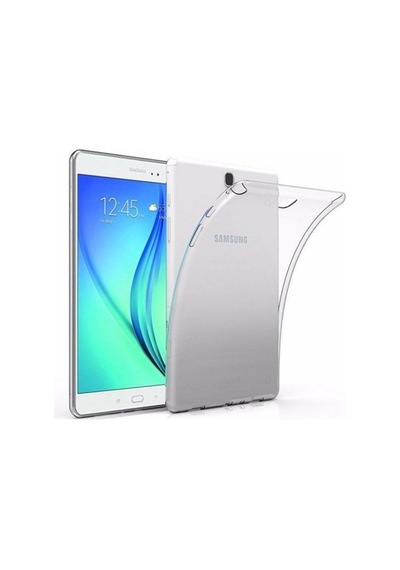 Samsung Galaxy T560 Tab E 9.7'' Inç Uyumlu Kılıf Şeffaf Yumuşak Süper Lüx Esnek Renksiz Silikon Kılıf