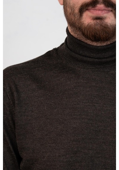 Boğazlı Slimfit Erkek Triko Kazak