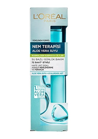Nem Terapisi Aloe Vera Suyu, Nemlendirici Ve Ferahlık Etkili Krem, Normalden Karmaya Ciltler 70 Ml