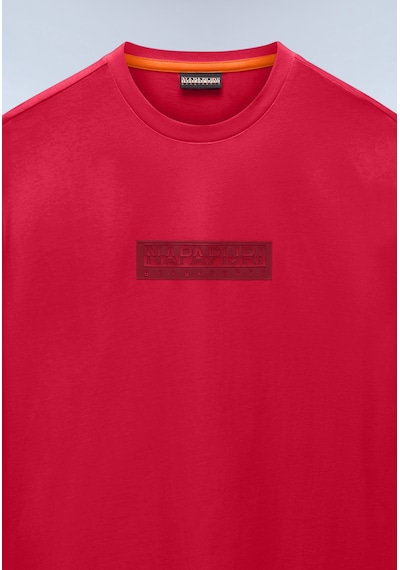 Napapijri S-box Logo Ss 1 Erkek T-shirt-31967 Kırmızı