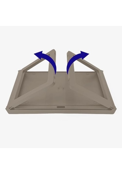 Deconox Katlanabilir Yatak Üstü Laptop Sehpası Ve Kahvaltı Masası - Tablet Ve Telefon Standlı Çok Amaçlı Portatif Çalışma Sehpası 56x36x26 Cm Toprak Diğer