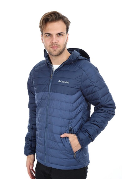 Columbia White Out Iı Hooded Omni-heat Erkek Mont Xo0477-478 Lacivert