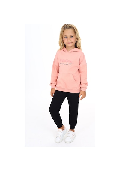 Toontoy Kids Toontoy Kız Çocuk Kapüşonlu Kanguru Cepli Baskılı Eşofman Takım Koyu Pudra Toontoy Kids Toontoy Kız Çocuk Kapüşonlu Kanguru Cepli Baskılı Eşofman Takım Koyu Pudra