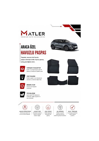 Peugeot 2008 Elektrikli 2023 Model 4d Ekstra Havuzlu Paspas