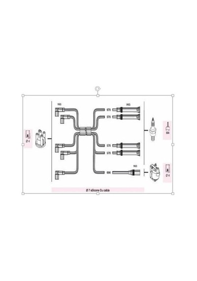 Autoline Abm40161 Buji Kablosu Bmw 316 318 E21 M10 Abm301