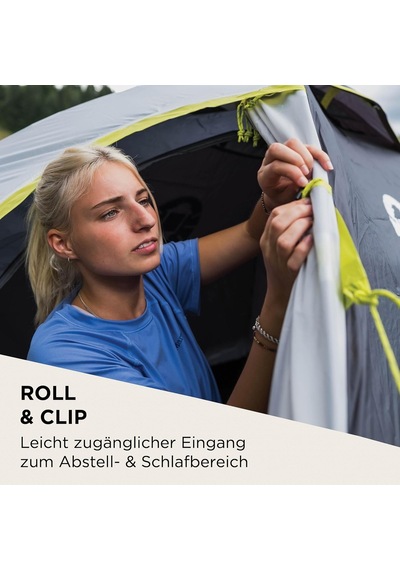 Darwin Zelt, Für 2-4 Personen, Igluzelt Für Camping Festivals Oder Trekking, Leichtes Und Kompaktes Kuppelzelt Mit Vor Genel