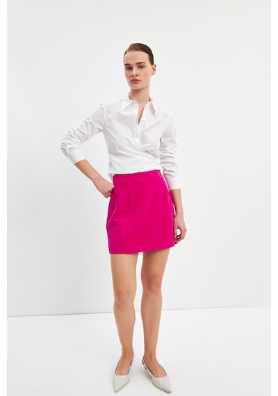 Stella Pulvis Pembe Krep Mini Etek Pembe