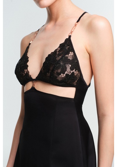 Penti Siyah Obsidia Babydoll