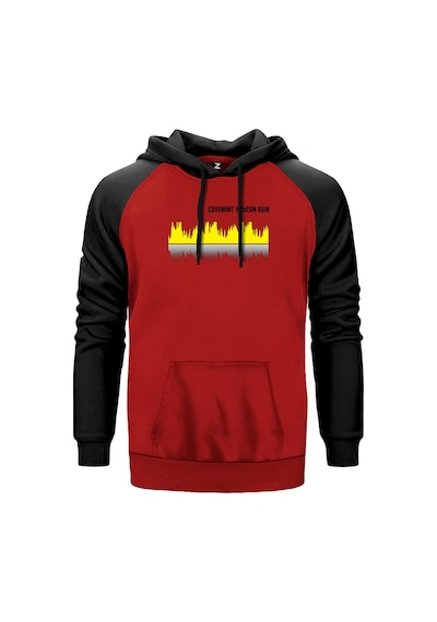 Covenant Modern Ruin Kırmızı Renk Reglan Kol Sweatshirt Kırmızı