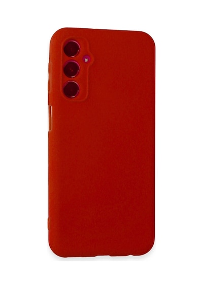 Samsung Galaxy Uyumlu M34 5g Kılıf First Silikon - Kırmızı İtdark35532