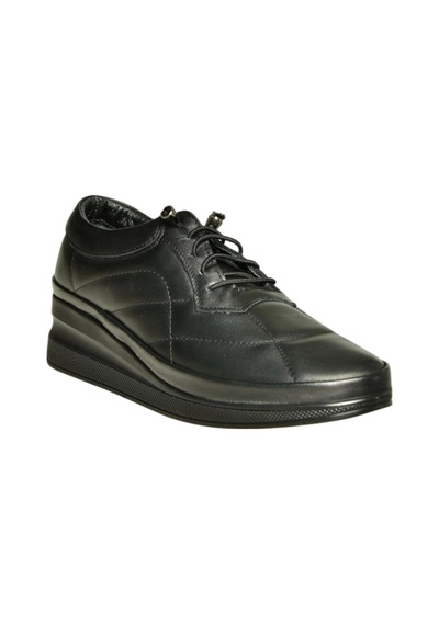 Fox Shoes U555301303 Siyah Hakiki Deri Günlük Kadın Ayakkabı Siyah-hakiki Deri
