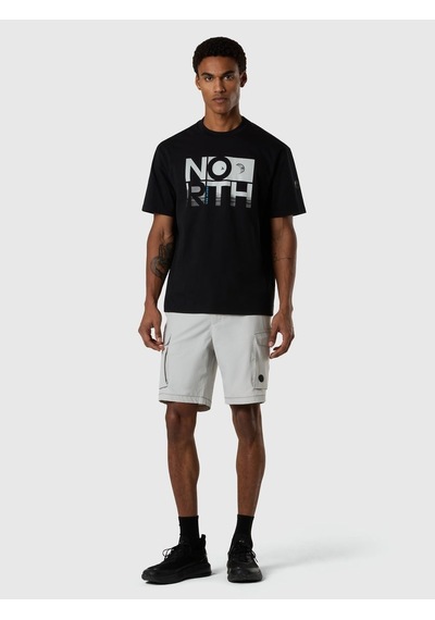North Sails Kısa Kollu Baskılı Erkek T-shirt-33405 Siyah