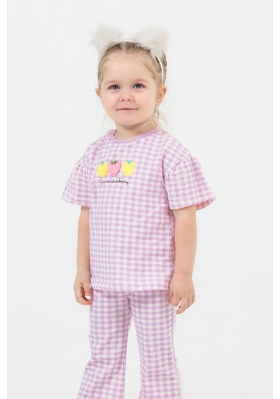 Harika Kids Kız Bebek İspanol Paça Alt-üst Takım 001