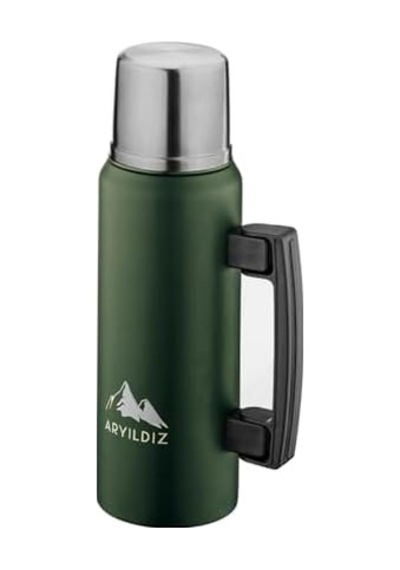 Ar Yıldız Nature Camp Taşınabilir Termos Yeşil 1 Litre Acı Kahverengi