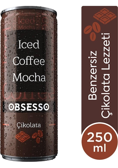 Obsesso Çikolata Soğuk Kahve 250 Ml X 12 Adet Hazır