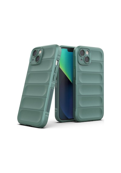Rba Aksesuar Apple Uyumlu iPhone 13 Kılıf Esnek Tpu Oyuklu Arka Yüzey Tasarımlı Rba Etnik Silikon Kapak - Siyah Siyah