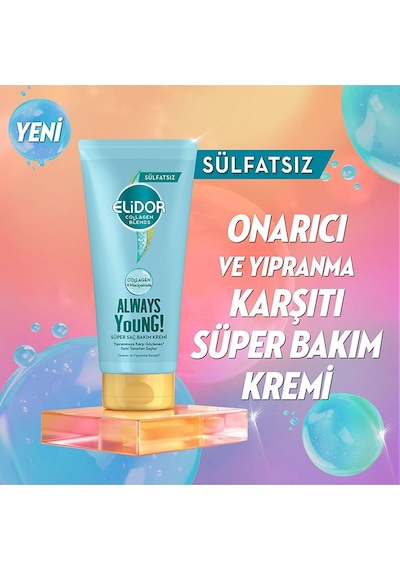 Elidor Collagen Onarıcı ve Yıpranma Karşıtı Saç Bakım Kremi 170 ML