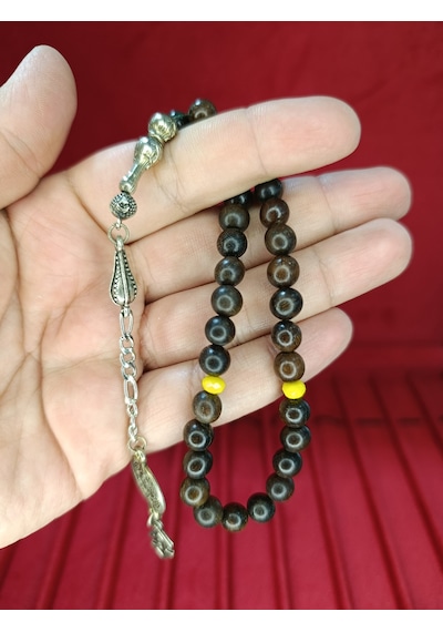 Sandal Ağacı Tesbih Küre Kesim Kahverengi 8mm T-806