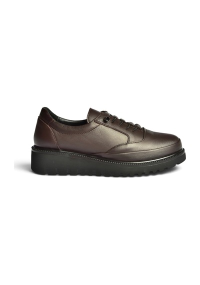 Fox Shoes Z555250803 Kahverengi Hakiki Deri Günlük Kadın Ayakkabı