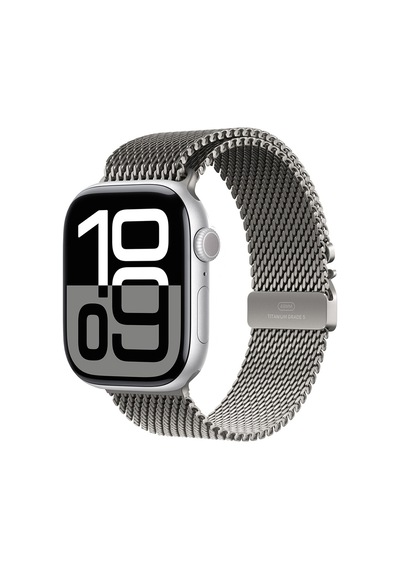 Apple Uyumlu Watch 7 45mm Zore Krd-100 Titanyum Hasır Kordon