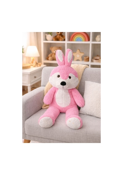 100 Cm Dev Peluş Sevimli Tavşan Boo Peluş Oyuncak Peluş Hediyelik Pembe