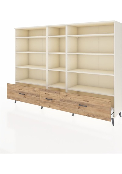 Hyperion Dolap 12 Raflı 3 Çekmeceli 220x44x163 Aytaşı-aytaşı/çam Aytası/atlas Çam - Aytası Hyperion Dolap 12 Raflı 3 Çekmeceli 220x44x163 Aytaşı-aytaşı/çam Aytası/atlas Çam - Aytası