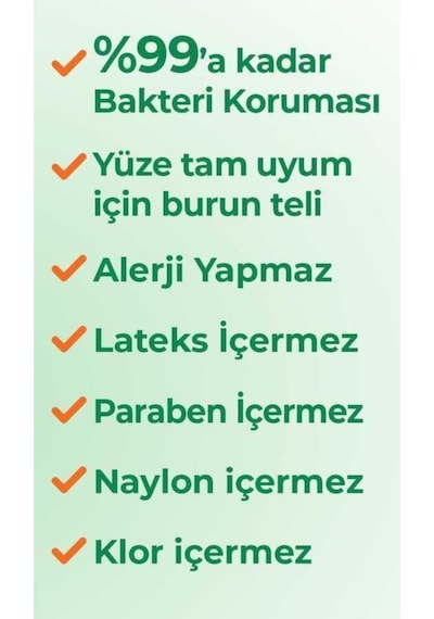 Evony Yumuşak Elastik Kulaklı Cerrahi Maske 300 Adet