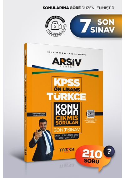 Kpss Ön Lisans Türkçe Konu Konu Çıkmış Sorular Son 7 Sınav Tamamı Çözümlü