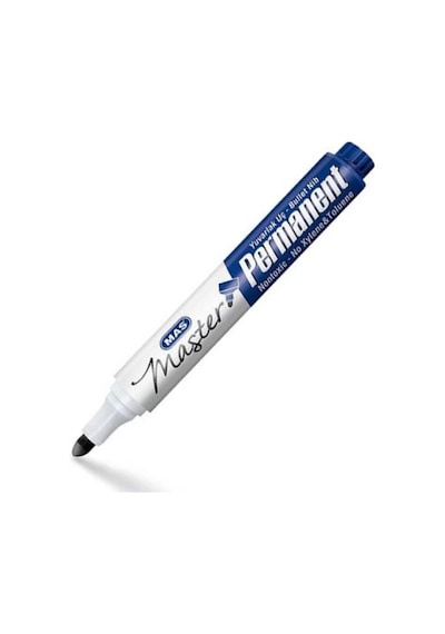 Mas 6406M Permanent Marker Yuvarlak Uç Mavi Koli Kalemi